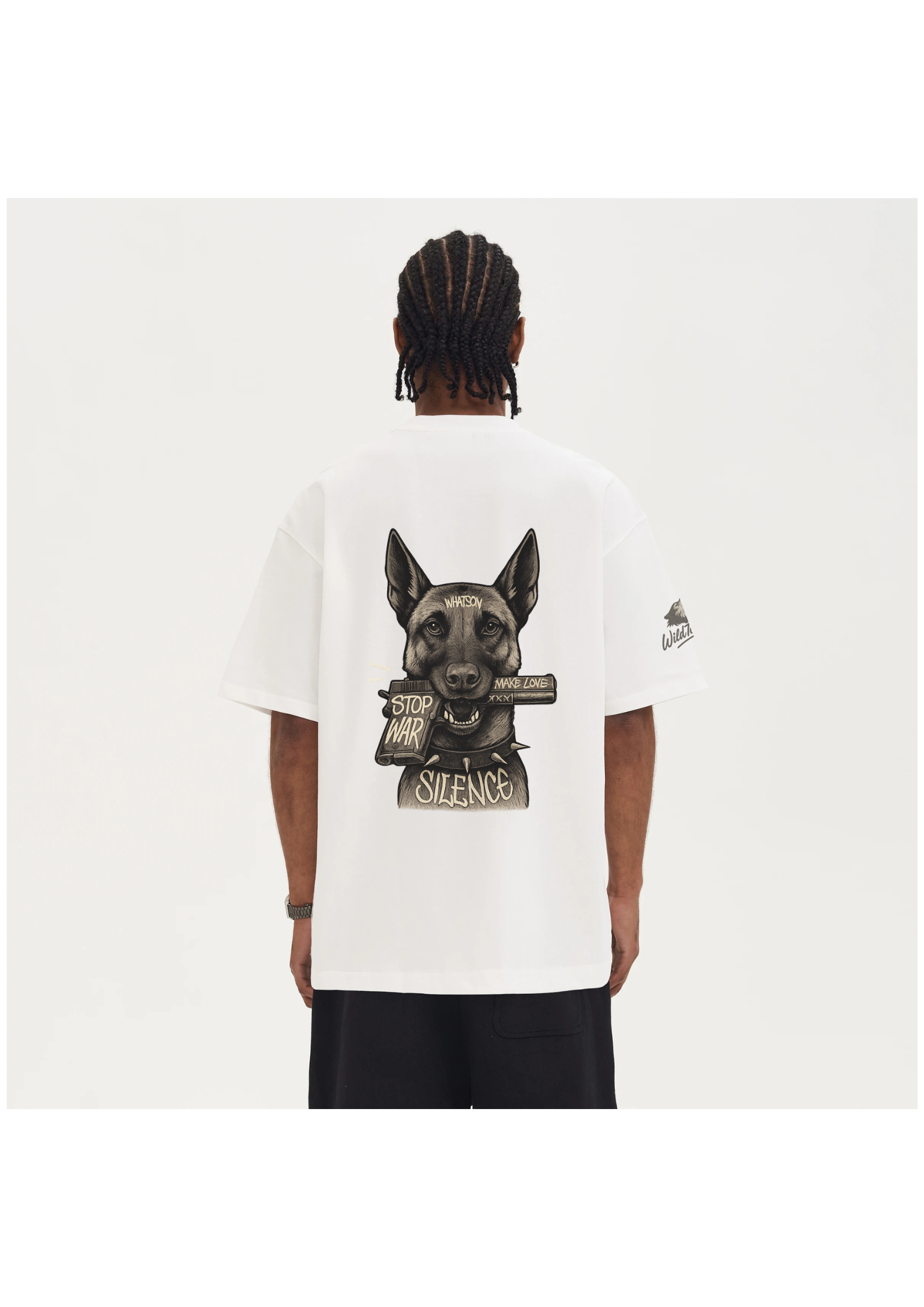 MALINOIS™ T-shirt coupe carrée 280 g/m² – Silence Gun