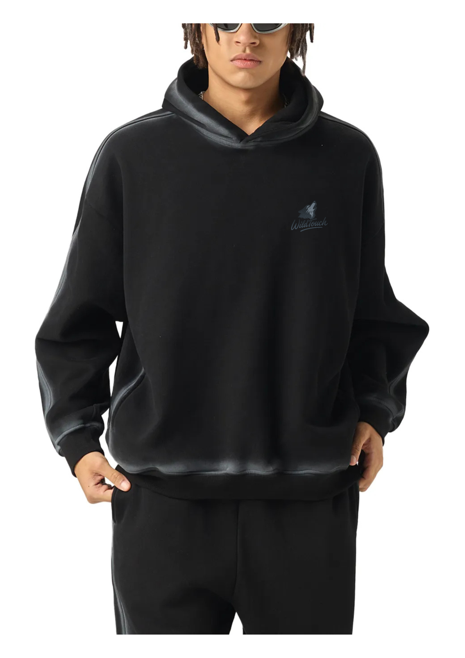 WILDTOUCH™ | Hoodie polaire effet délavé soleil – Edge