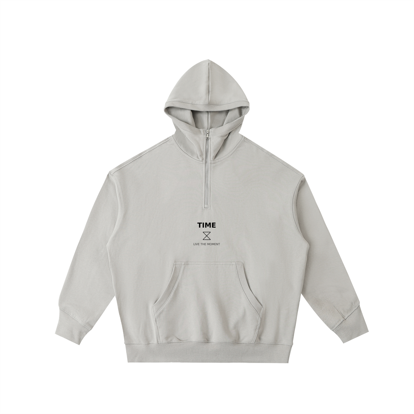 AKITA INU™ TIME | Hoodie polaire à grande capuche demi-zip